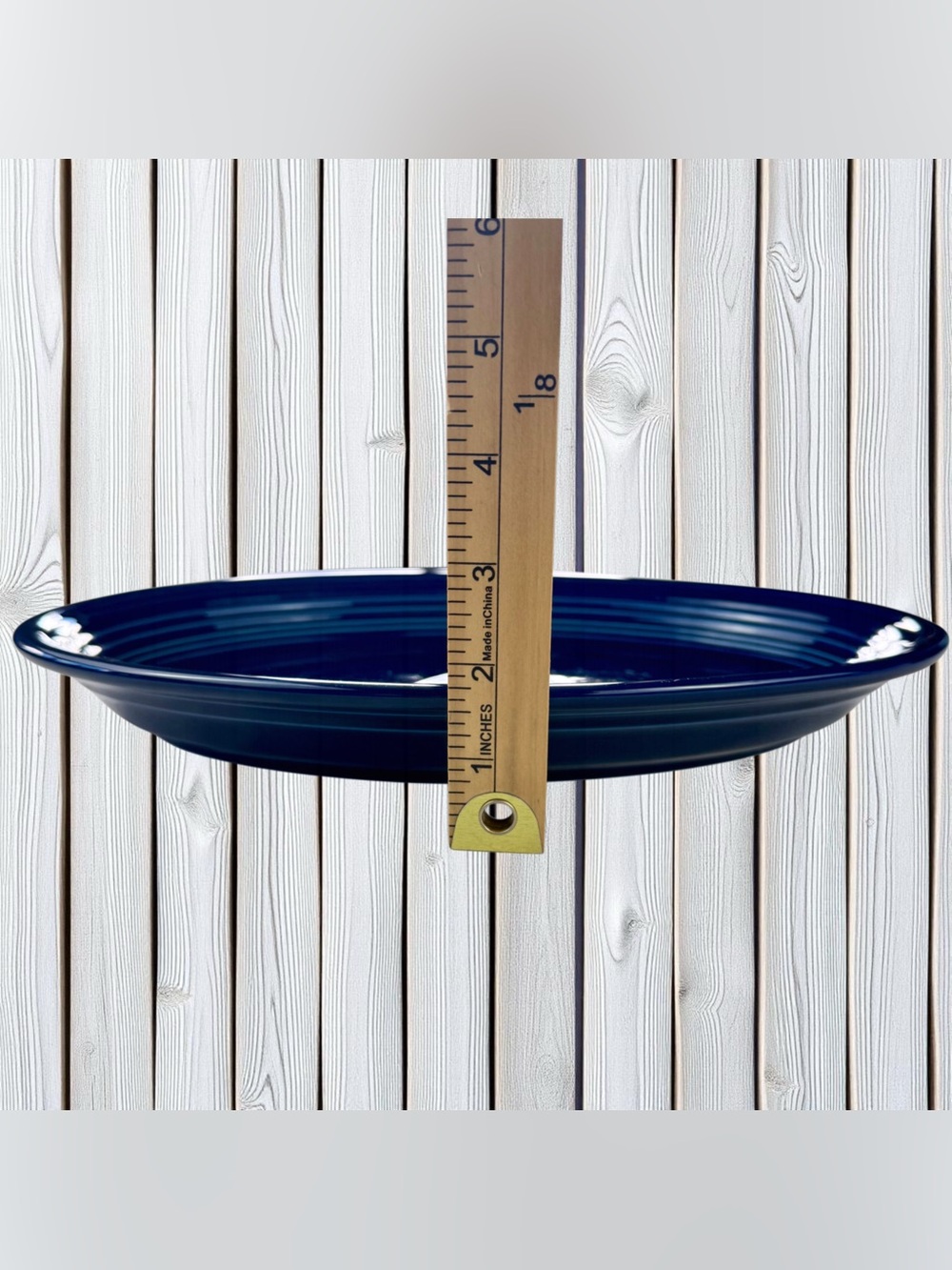 Fiesta Cobalt Blue Oval Ceramic Platter 13.25 In USA Glossy Homer Laughlin - Picture 9 of 9